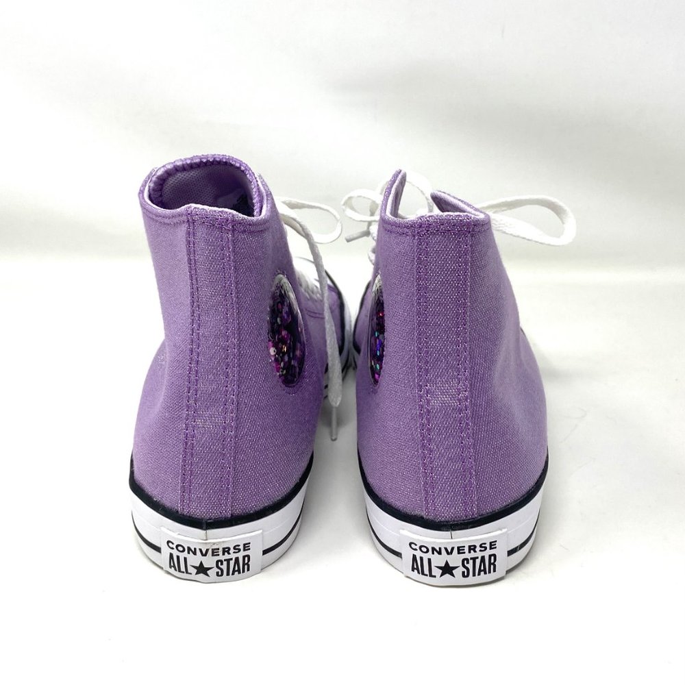 Converse Ctas HI Pale Purple White High Top Shoes Womens Sneakers Canvas 272850F - Picture 6 of 10